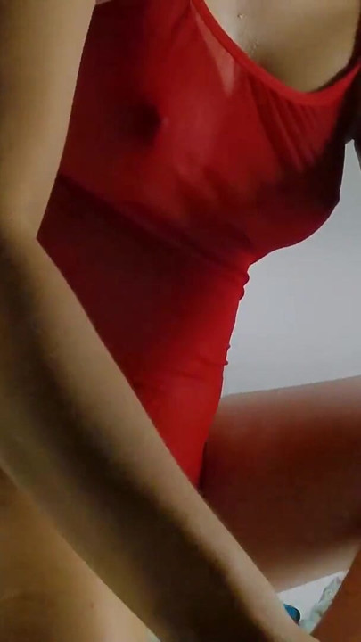 LOOK AT MY STEPDAUGHTER WEARING VERY TIGHT LYCRAS | Clip 2