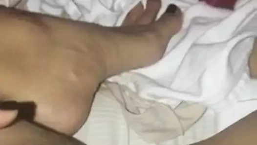 Wifes pussy and asshole and feet