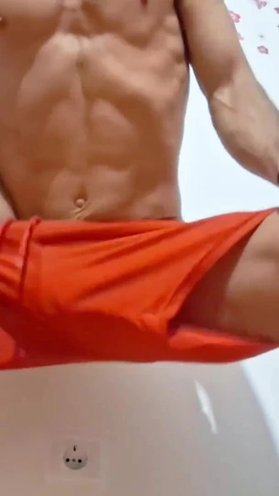 HotSportFitBoy's Erotic Wall Humping with Intense Moaning Climax | Clip 1