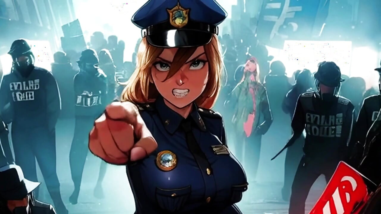 Polisler yeni hentai'deki en iyi yarağı baharatlı tonlardan emiyor