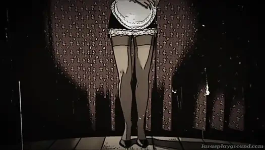 İngiliz olgun lassie lara lateks ile ilk bahar masajı