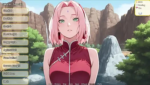 Hentai hustle - naruto'dan sakura haruno'nun pembe amını sikiyor