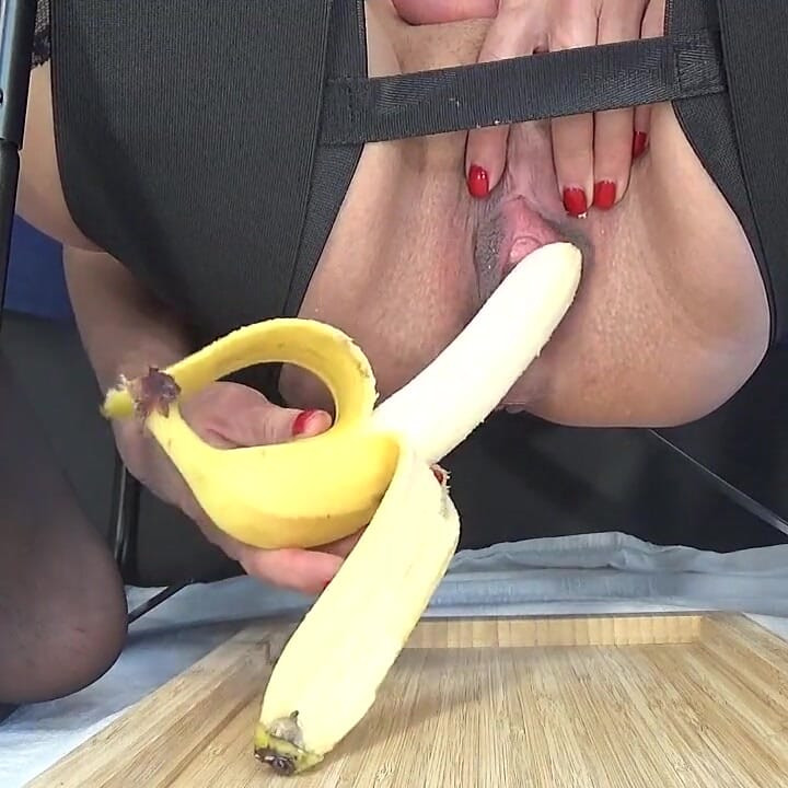 Amcığımda muz yakın çekim