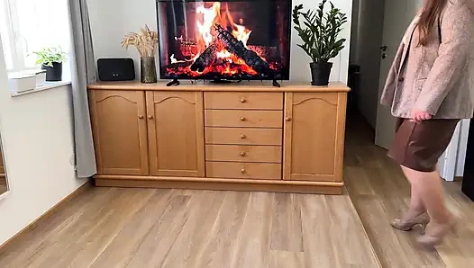 Bekar olgun üvey anne için doğum günü hediyesi!