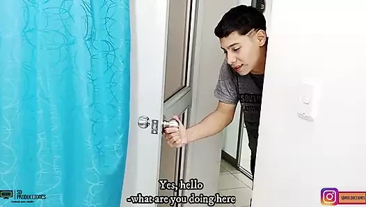 Aldatılan kocam azgın komşumu sikerken beni buluyor - İspanyolca porno