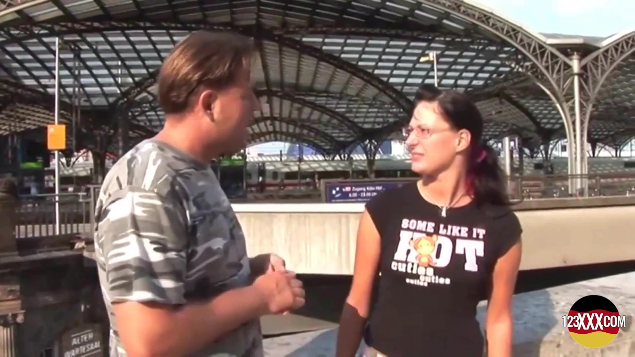 Brunette Gets Warm Semen All Over Her Glasses