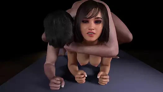 Anal 3 boyutlu porno alırken bir plank tutmanın kolay olmadığını öğrendi