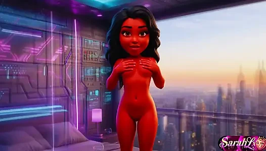 Yatak odasında romantik çift a-i hentai asmr