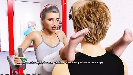 Özgür iradeye hoş geldiniz: seksi bir kızla spor salonu antrenmanı-ep10