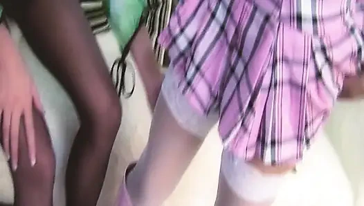 Lezbiyen ateşli orta yaşlı seksi kadınlar sahne 2_gorgeous büyük memeli sarışın lezbiyenler orgazm olana kadar çift dildoyla sikişiyor