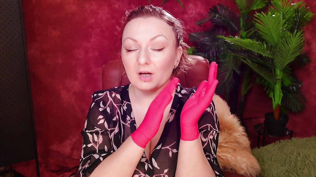 Tıbbi eldivenli asmr: ben senin patronunum. Arya Grander.