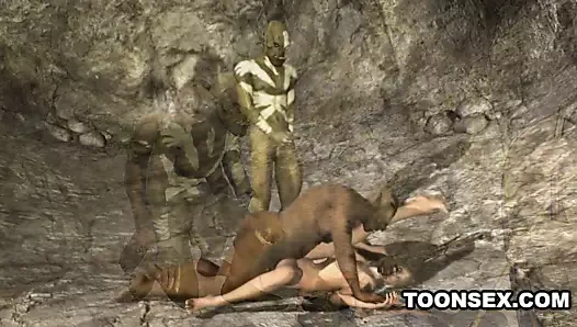 3d bebeğim çift kişilik takım açık havada tarafından canavarlar