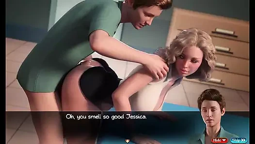 Nadia'nın hazinesi: seksi götlü sarışın doktor hastasını büyük yarakla sikiyor ep.51