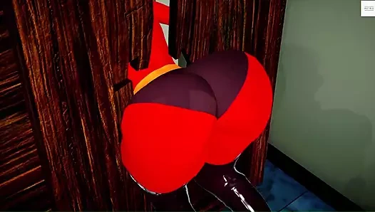 Helen Parr duvara sıkıştı