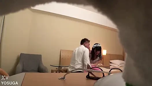 H-cup cosplayer'a sunulan yeni cosplayer avı ücretsiz fotoğraf seansı, büyük göğüsleri / cosplayer / amatör elle muamele çekiyor