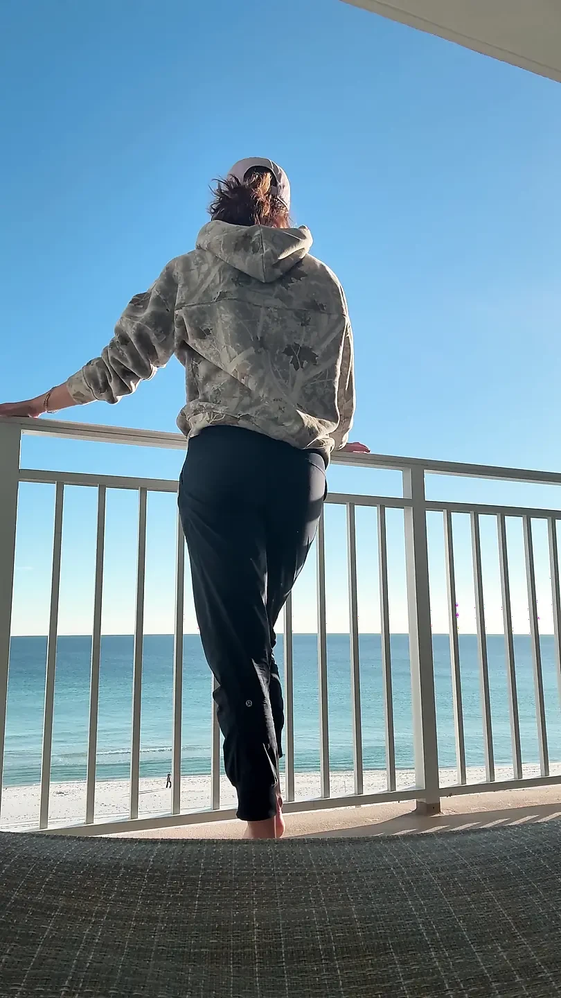 Cum with Me on the Balcony in Front of the World!