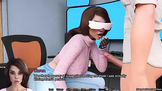 Sanal gerçeklik başlığı seti giyerken üvey annem beni yalıyor - seks robotu #26 oyun