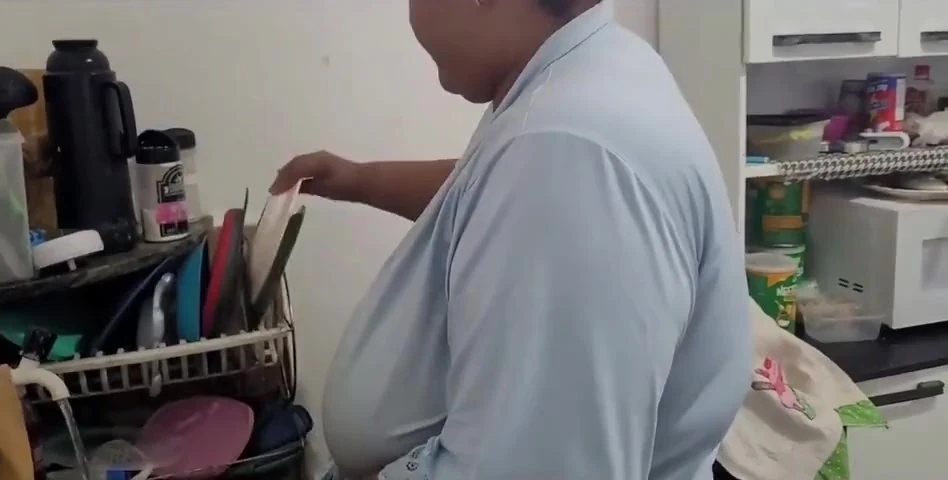 Stepmother, Let’s Fuck in the Kitchen? (she Took a Lot of Cum in Her Mouth)