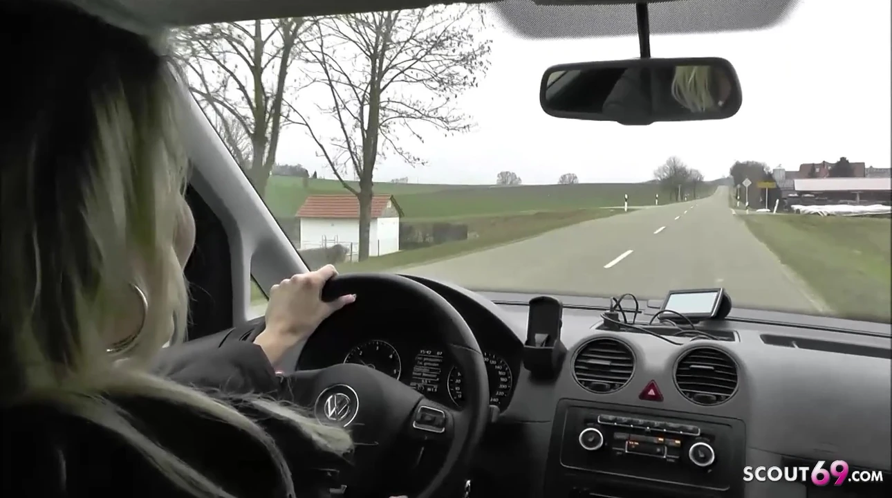 German Mature Julia Pink Pickup Young Guy to Fuck in Car