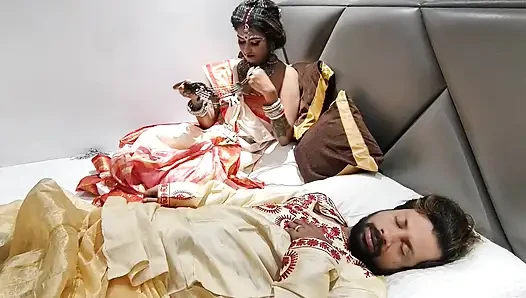 Akele me dekh kar Bhabhi ji jabbar ko dasti room me pel diya