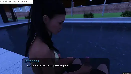 Mia ile yaz - havuzda mastürbasyon yapıyor