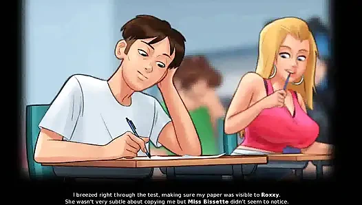 Летняя сага: парень-студент занимается сексом со своим французским профессором в ее офисе, эпизод 120