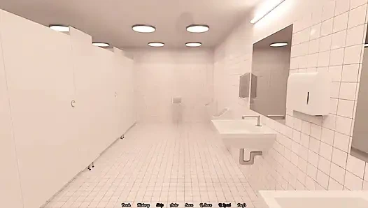 Femme au foyer parfaite : un mari cocu regarde sa femme faire des choses coquines avec un vieux dans les toilettes, épisode 8