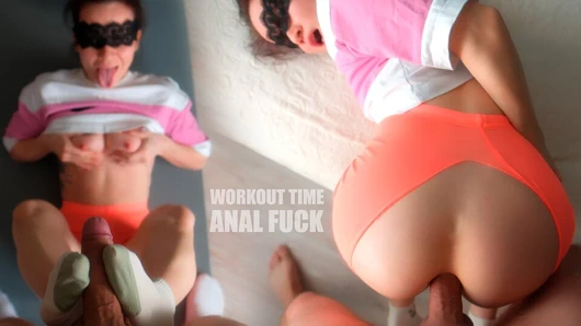 Sabah antrenmanı oda arkadaşımın yarağını sert yaptı ve beni götten sikiyor