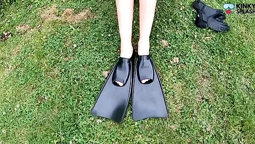 Şnorkelli sikişte mastürbasyon - sualtı boşalması