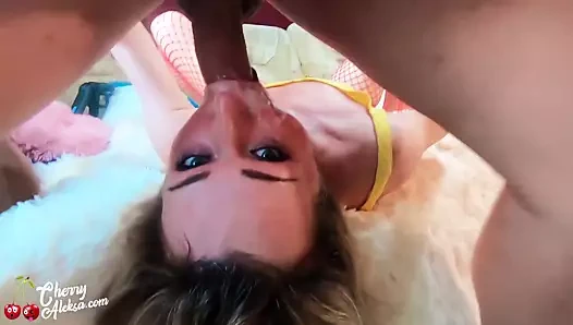 Minik milf özensiz facefuck ve oral Creampie - en iyi sert darbe