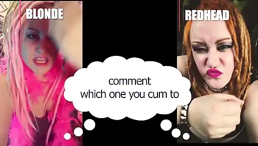 Hangisinin seni sarışın ya da kızıl saçlı heteroseksüel versiyonuna boşalttırdığına yorum yap