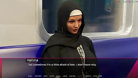 Sharmota'nın zevk dünyası - Müslüman genç bayan habibi ile anal seks yapıyor 1