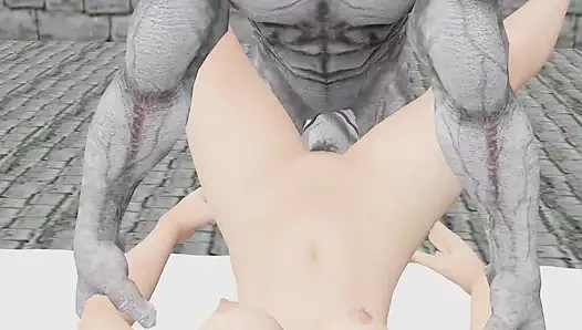 Uzaylı canavar bick yarakla sert sikişiyor