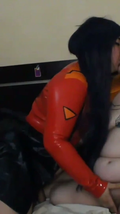 Misato and Asuka have sex! | Clip 1