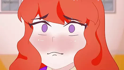 Kızıl saçlı Daphne külodsuz bilinmeyen bir adamın önünde tuvalette külotunu çıkarıyor!