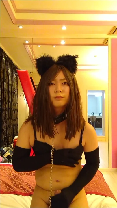 Japon cd seksi kedi kostümüyle mastürbasyon yapıyor | Bölüm 1