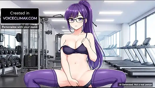 Seksowna Gym Woman upokarza cię i śmieje się z nieudanych treningów na siłowni i daje zamówienia femdom i szarpnij instrukcje JOI