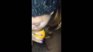 oral seks ile bir portakal