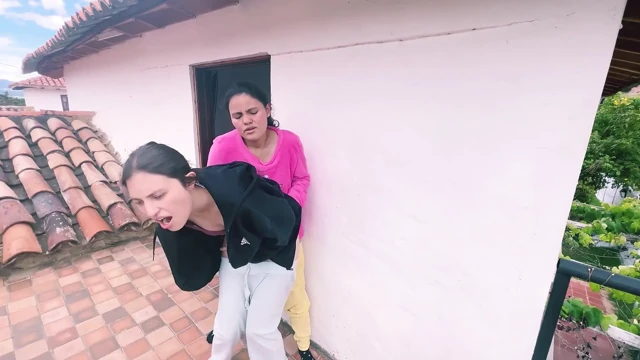 A quick with my best friend in public