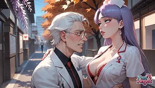 Mor saç hissi: Tokyo sokağı döl damlıyor