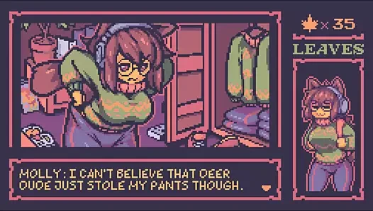 İffetsiz yapraklı kara akçaağaç çayı hentai oyunu ep.2 - molly ormanda çıplak yürüyor