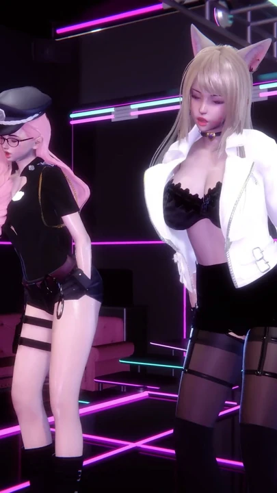 MMD Fifth Harmony - Worth It Ahri Seraphine Sexy Hot Dance 4K | Clip 2