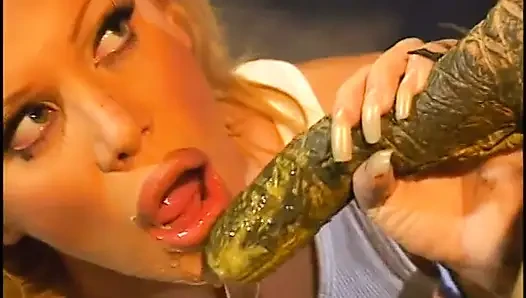 Rugged mutant seduces the beauty in the cave