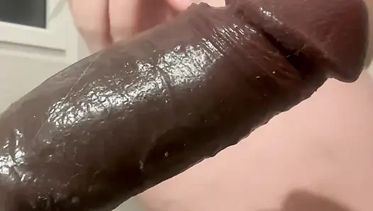 Xxl Siyah Yapay Penis, Salya Akması Ve Vajinal Oral Seks