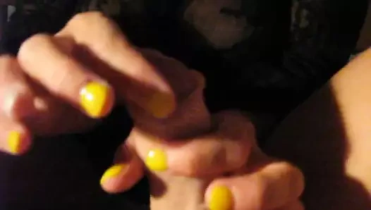 la signora gioca con il mio cazzo