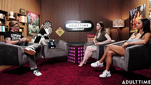 Hailey Rose ve Hazel Moore Short Kings, Ücretsiz Kullanım ve Coregasms | Adult Time Podcast