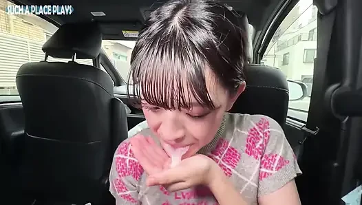 Büyük memeli bir güzellikle araba karşılaşması. Ezici bir sonla biten samimi bir ders