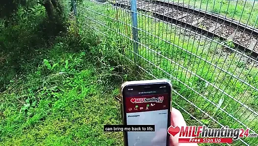 Harleen van Hynten ile açık havada ateşli sikiş!  MILFhunting24