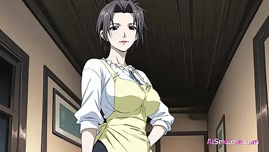 Se denne sexy MILFs hentai-pupper vingle før hennes nydelige bidy blir glasert (AI Sex)