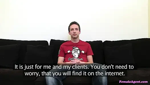 Female Agent - Shy Guy Shows Busty Agent His Big Dick